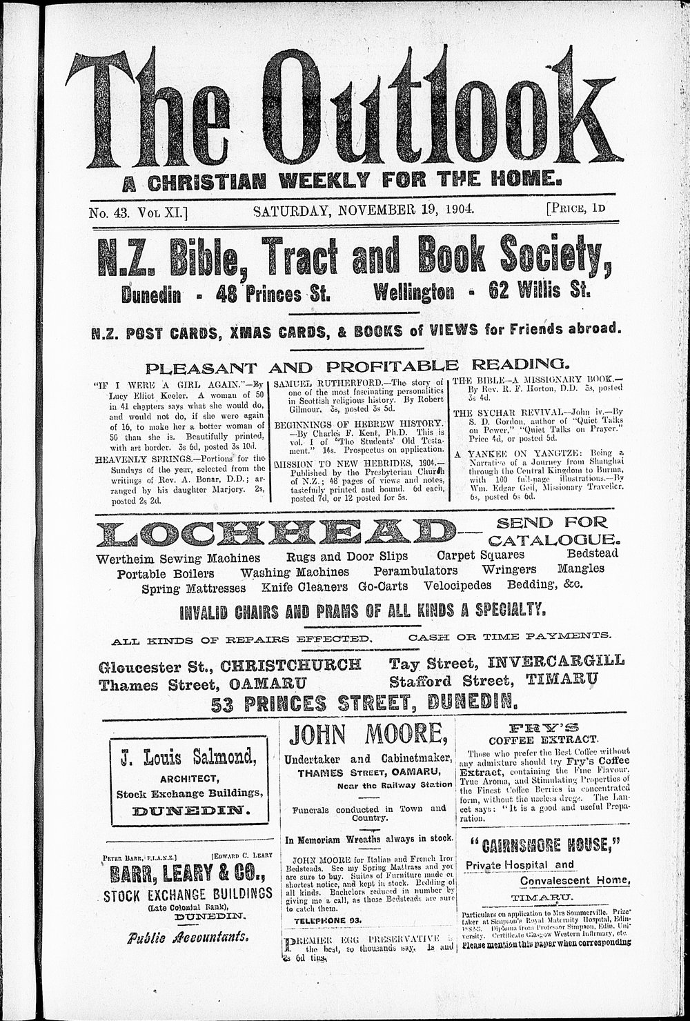 The Outlook: 19th November 1904