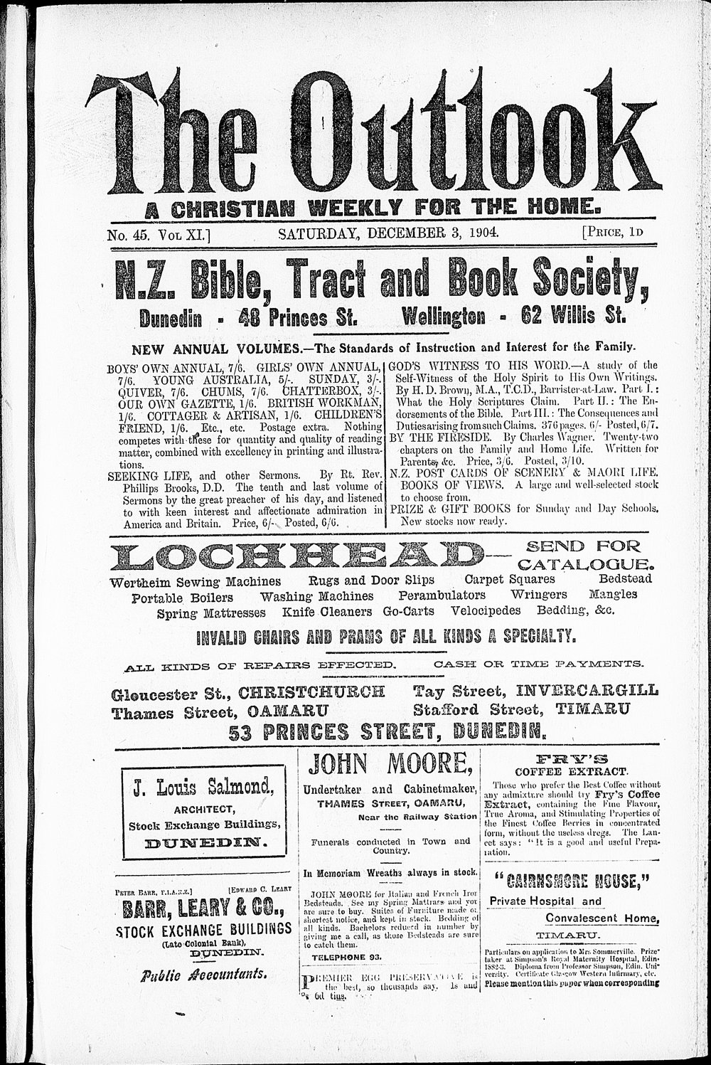 The Outlook: 3rd December 1904