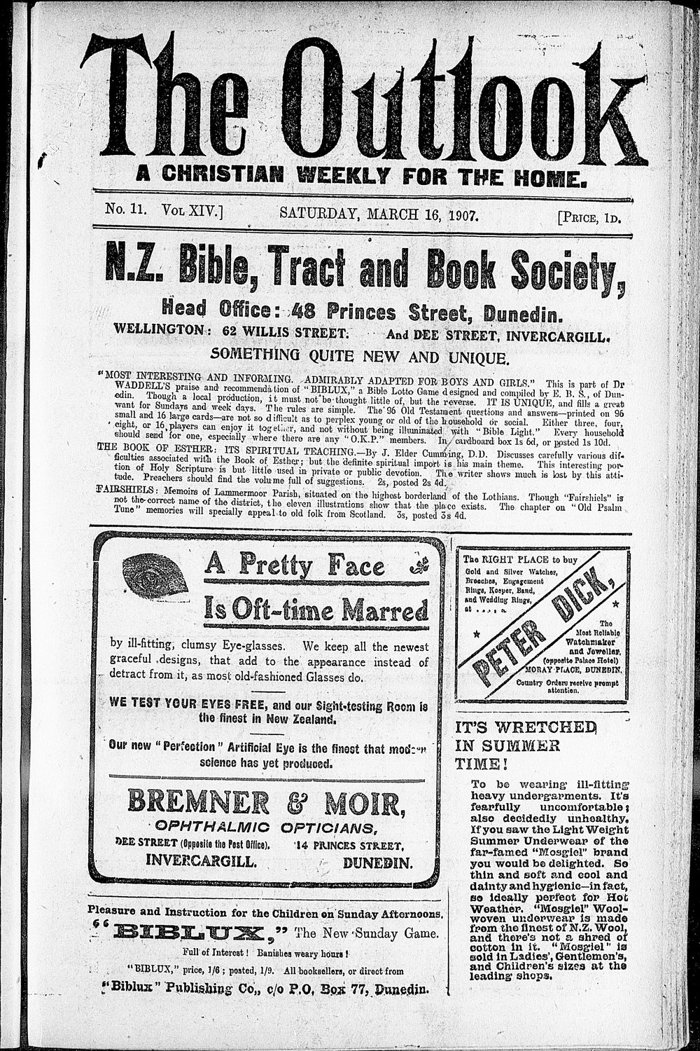 The Outlook: 16th March 1907