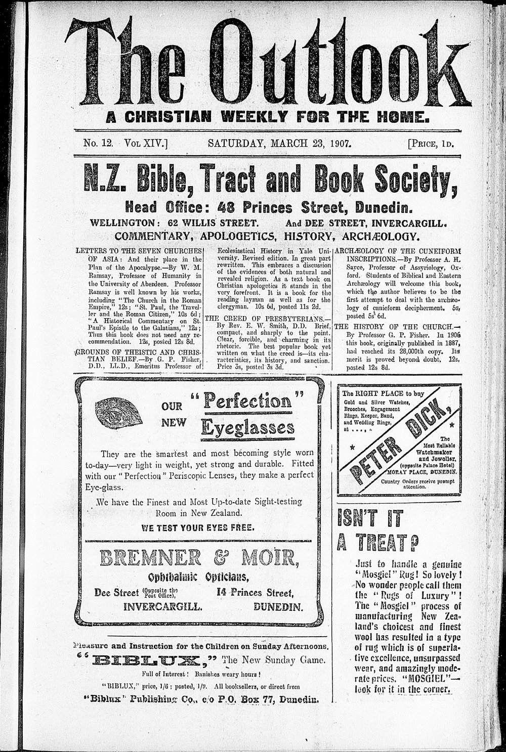 The Outlook: 23rd March 1907