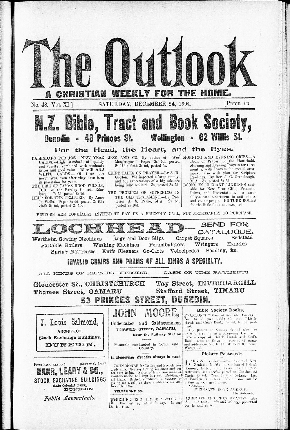 The Outlook: 24th December 1904