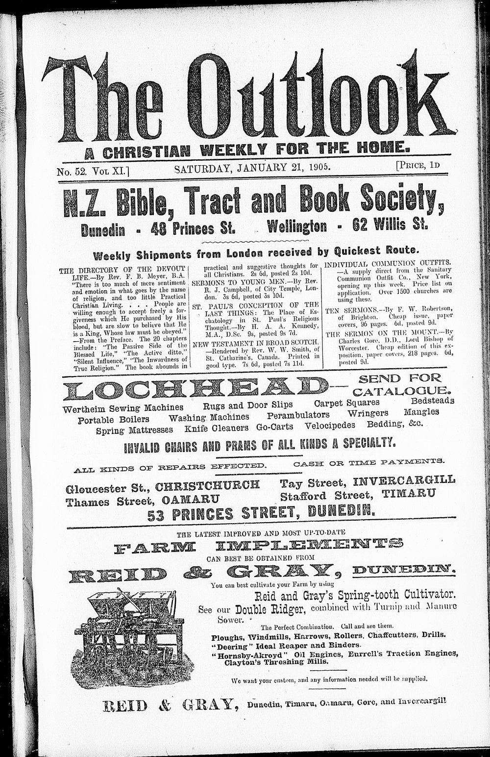 The Outlook: 21st January 1905