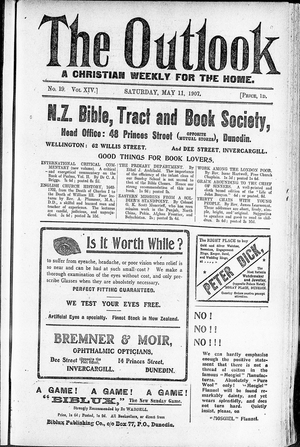 The Outlook: 11th May 1907