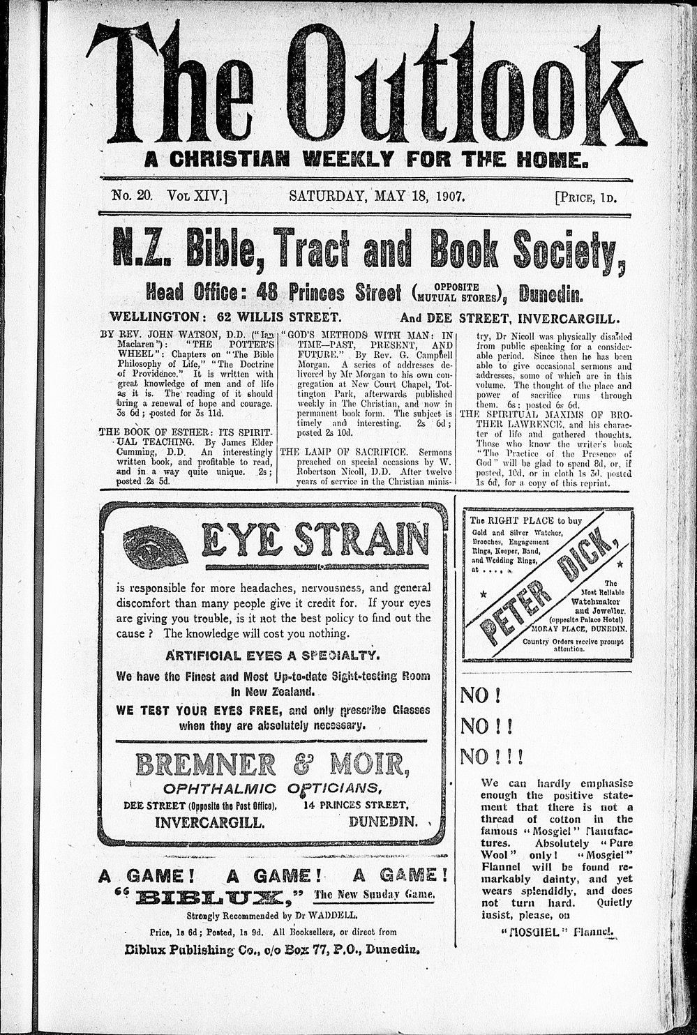 The Outlook: 18th May 1907