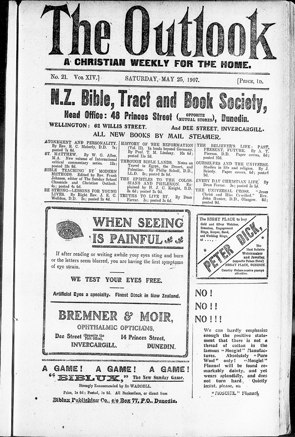 The Outlook: 25th May 1907