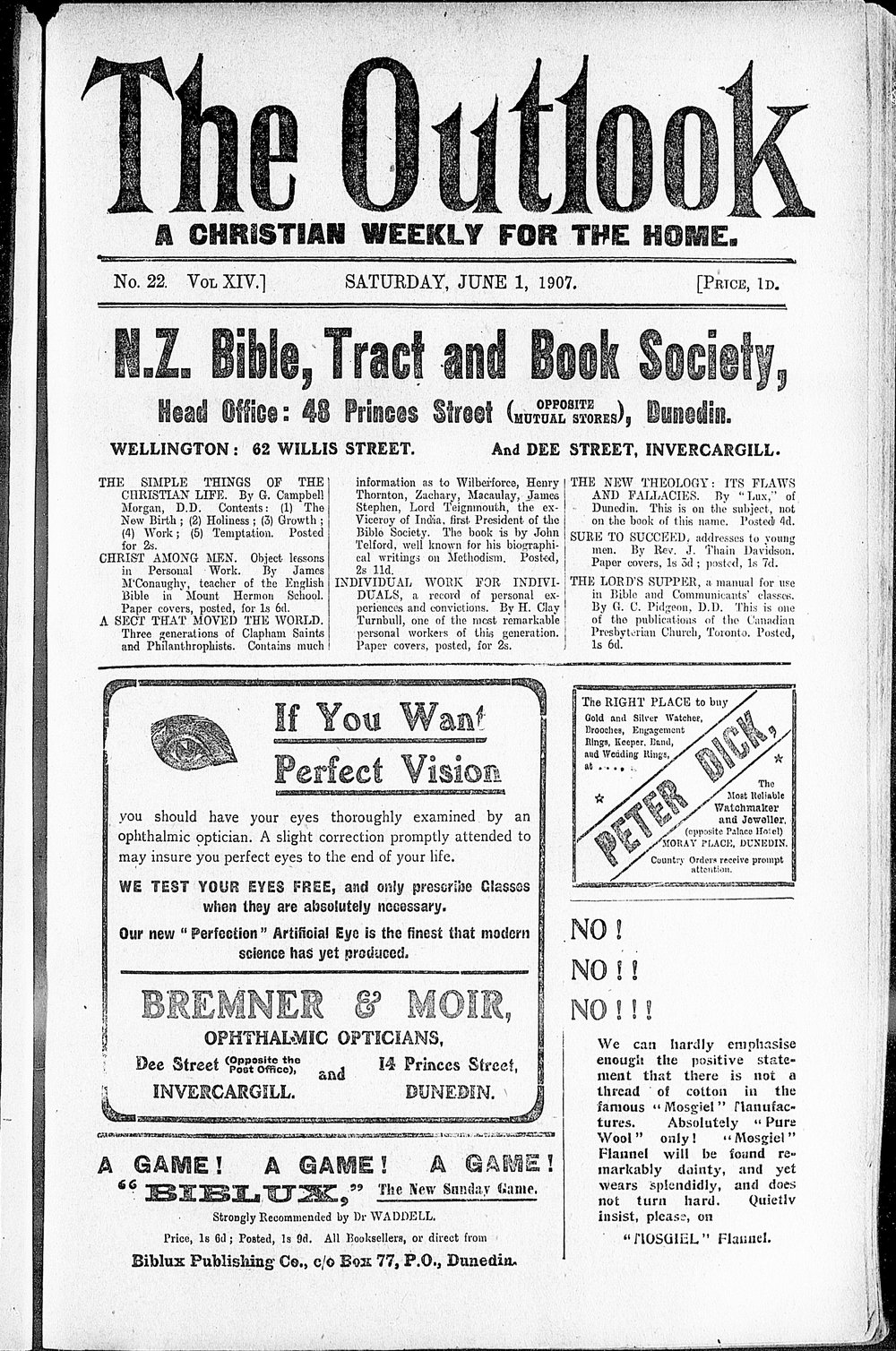 The Outlook: 1st June 1907