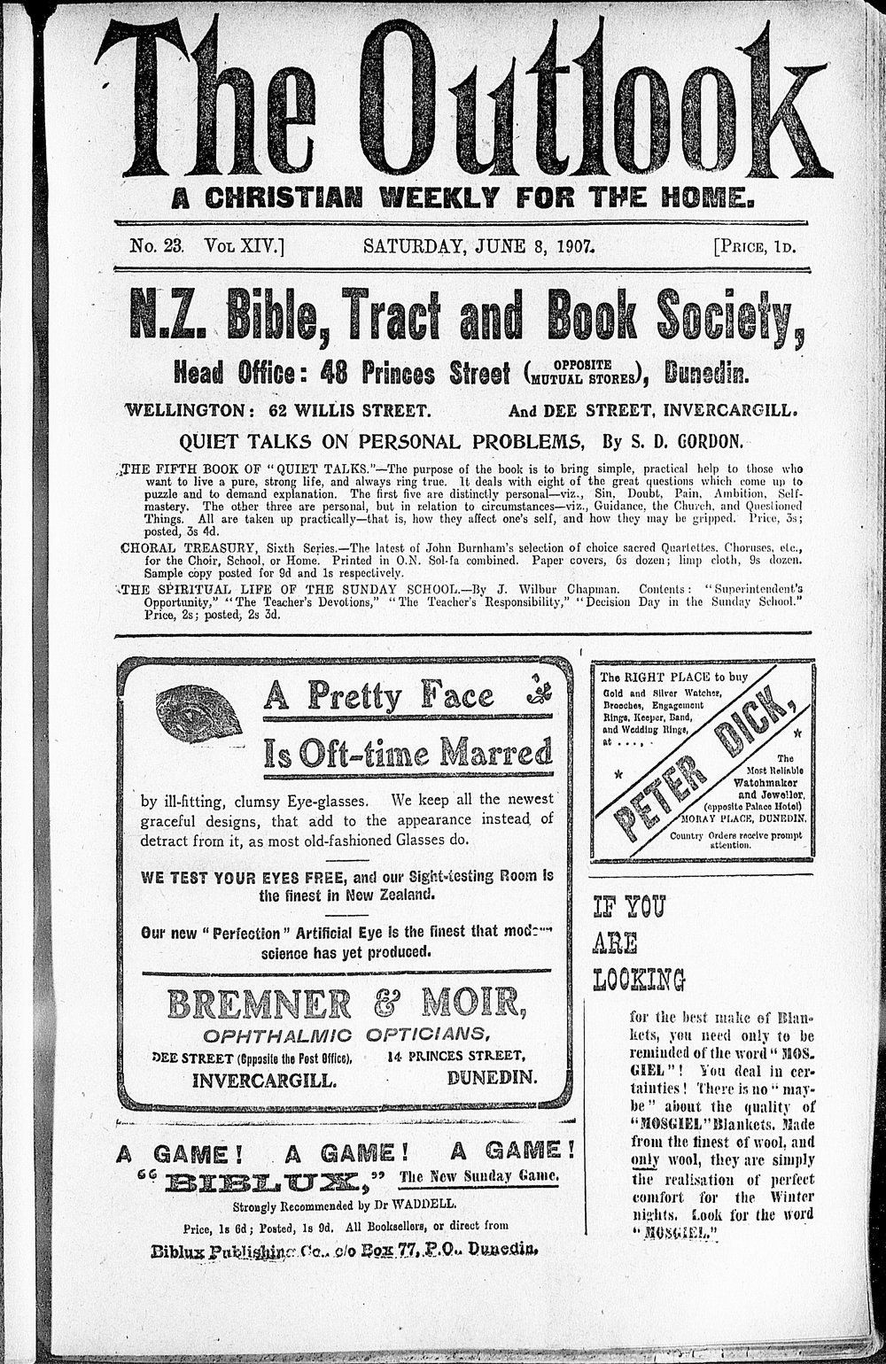 The Outlook: 8th June 1907