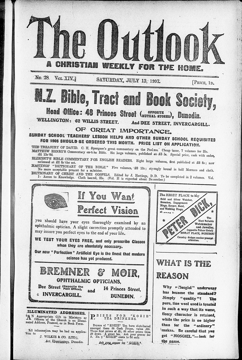 The Outlook: 13th July 1907