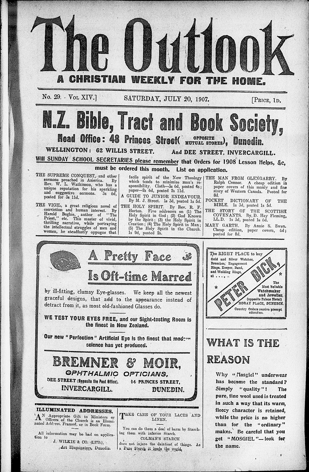 The Outlook: 20th July 1907