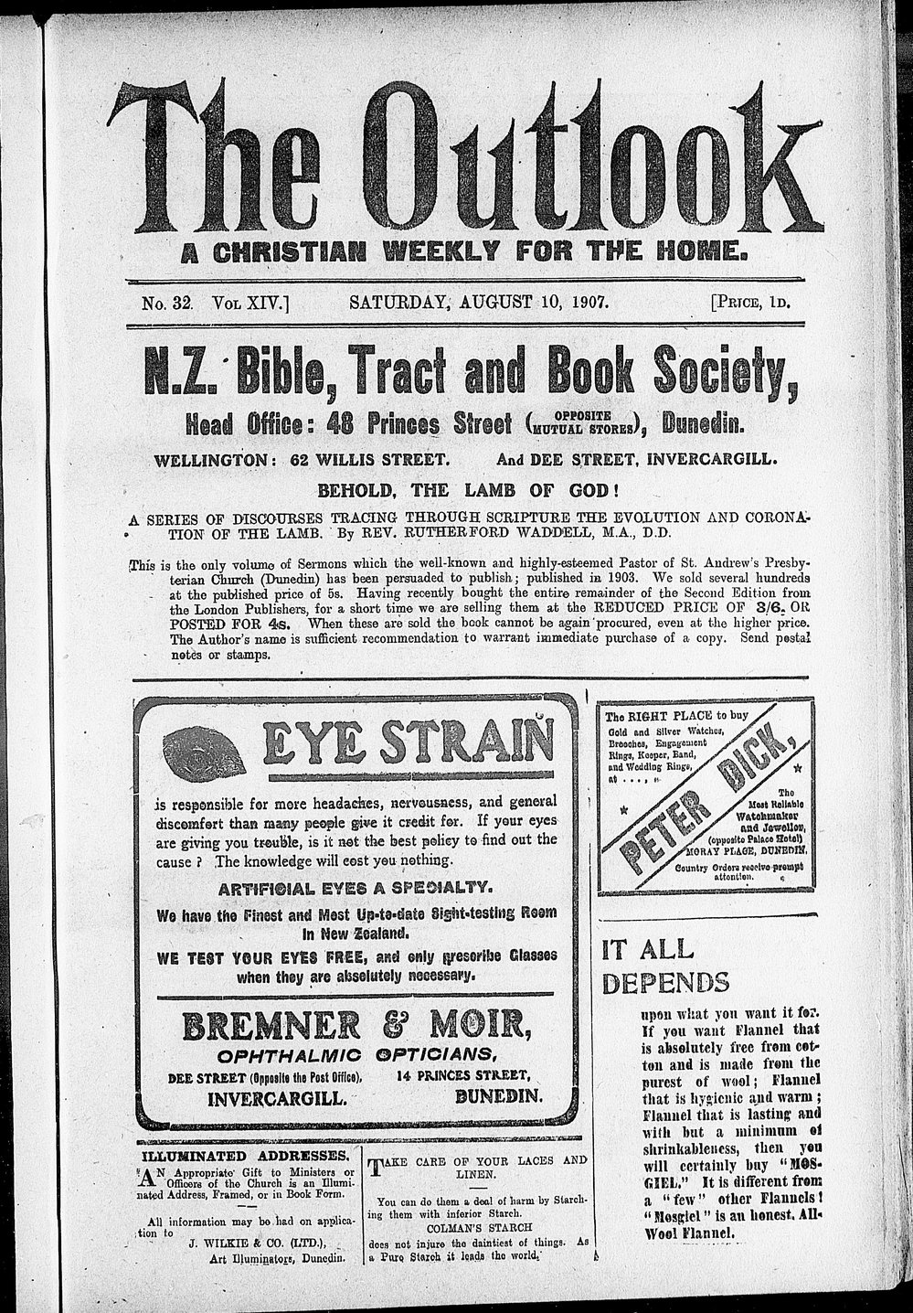 The Outlook: 10th August 1907