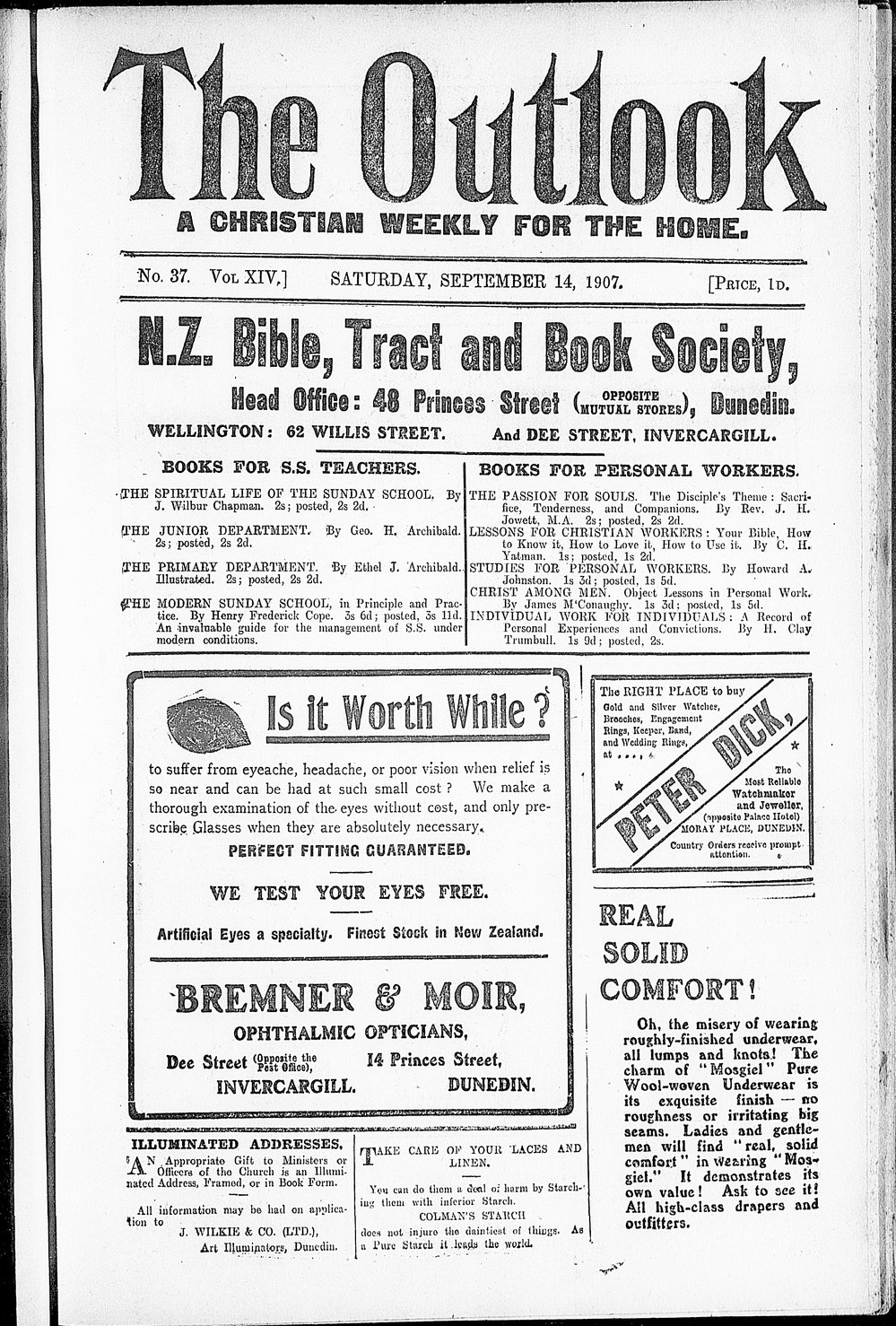 The Outlook: 14th September 1907