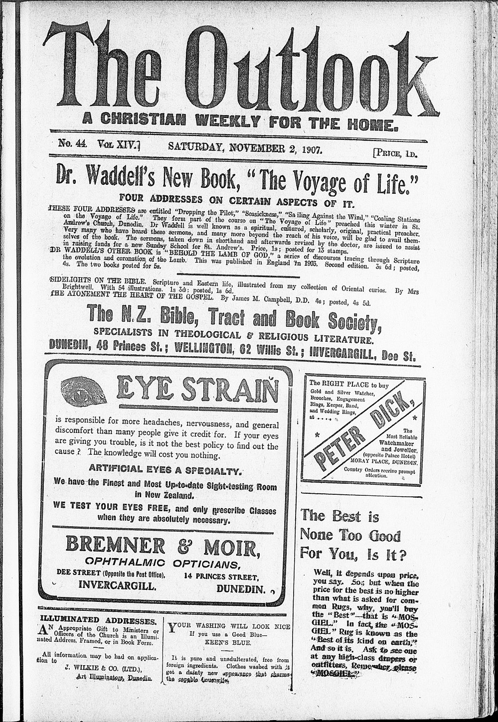 The Outlook: 2nd November 1907