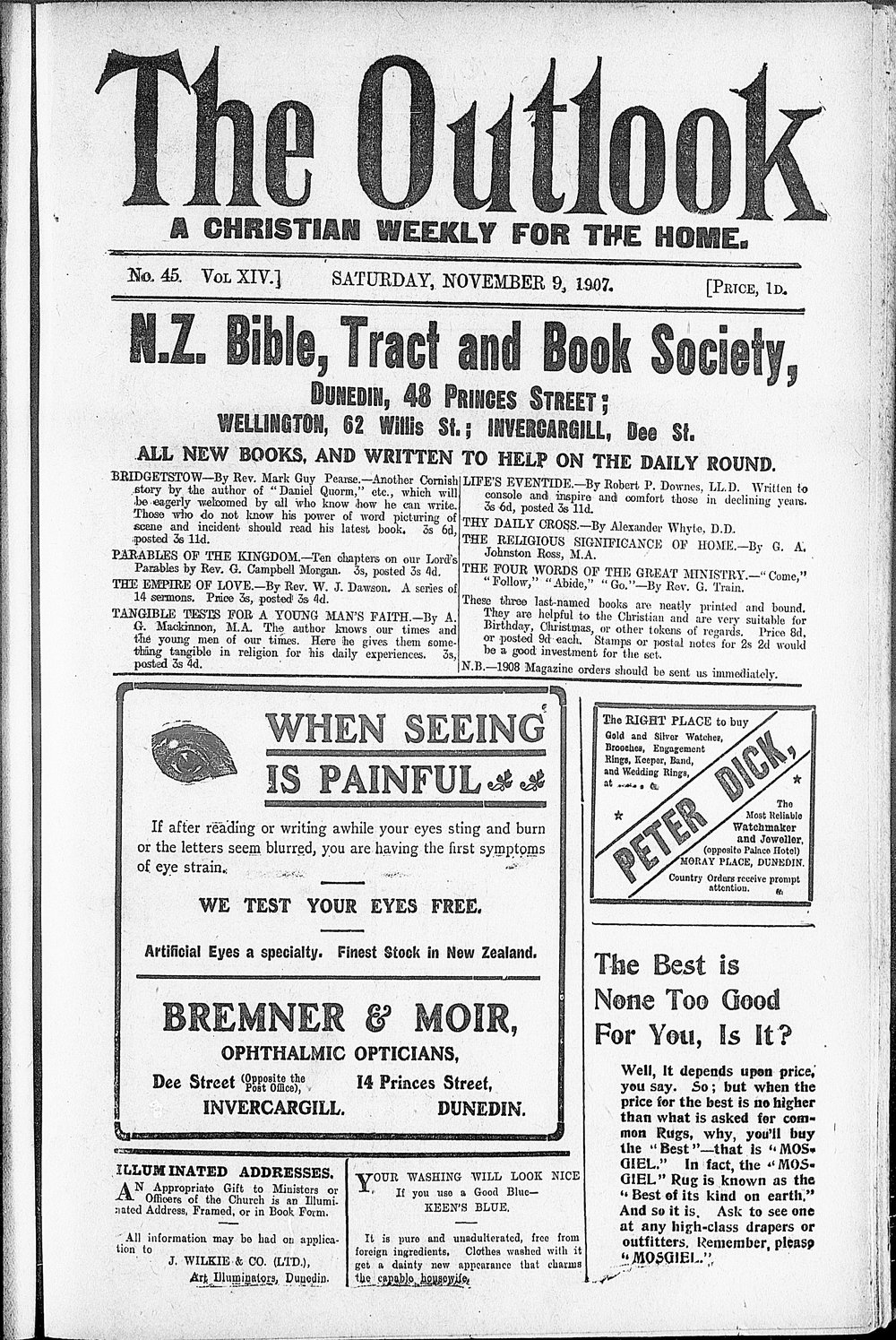 The Outlook: 9th November 1907