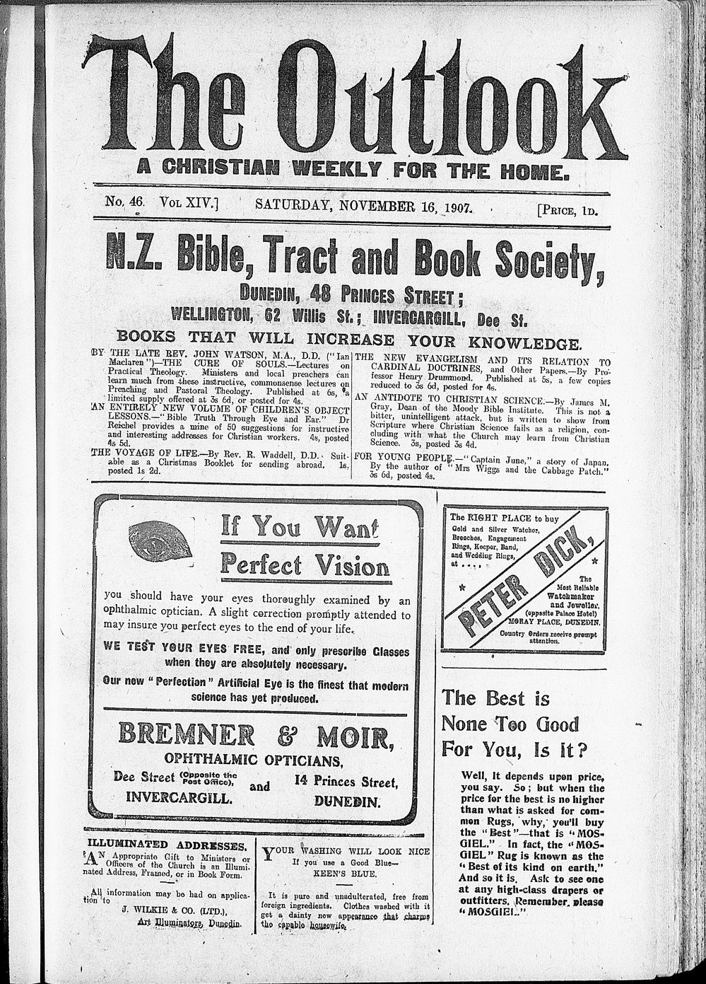 The Outlook: 16th November 1907