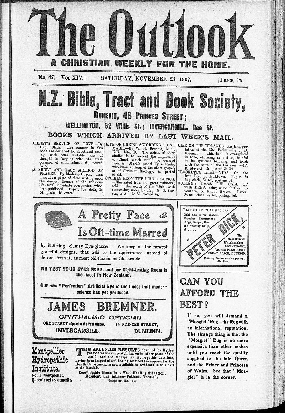 The Outlook: 23rd November 1907