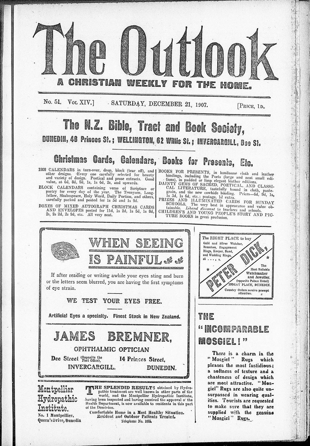 The Outlook: 21st December 1907