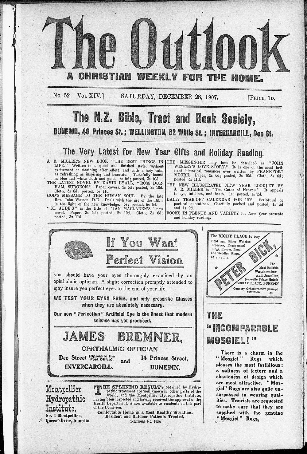 The Outlook: 28th December 1907