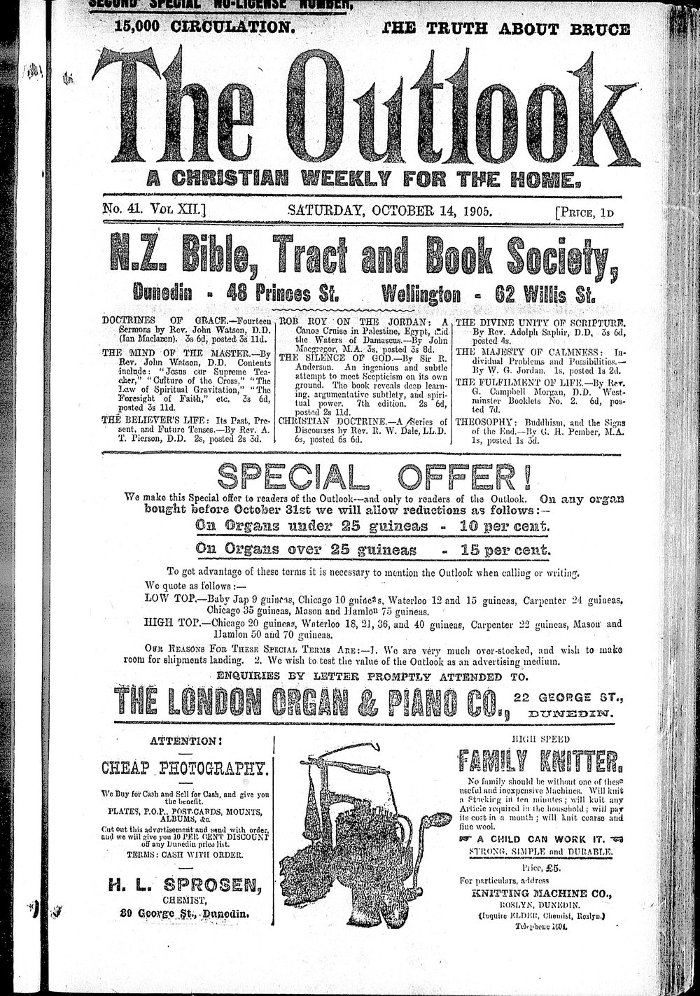 The Outlook: 14th October 1905