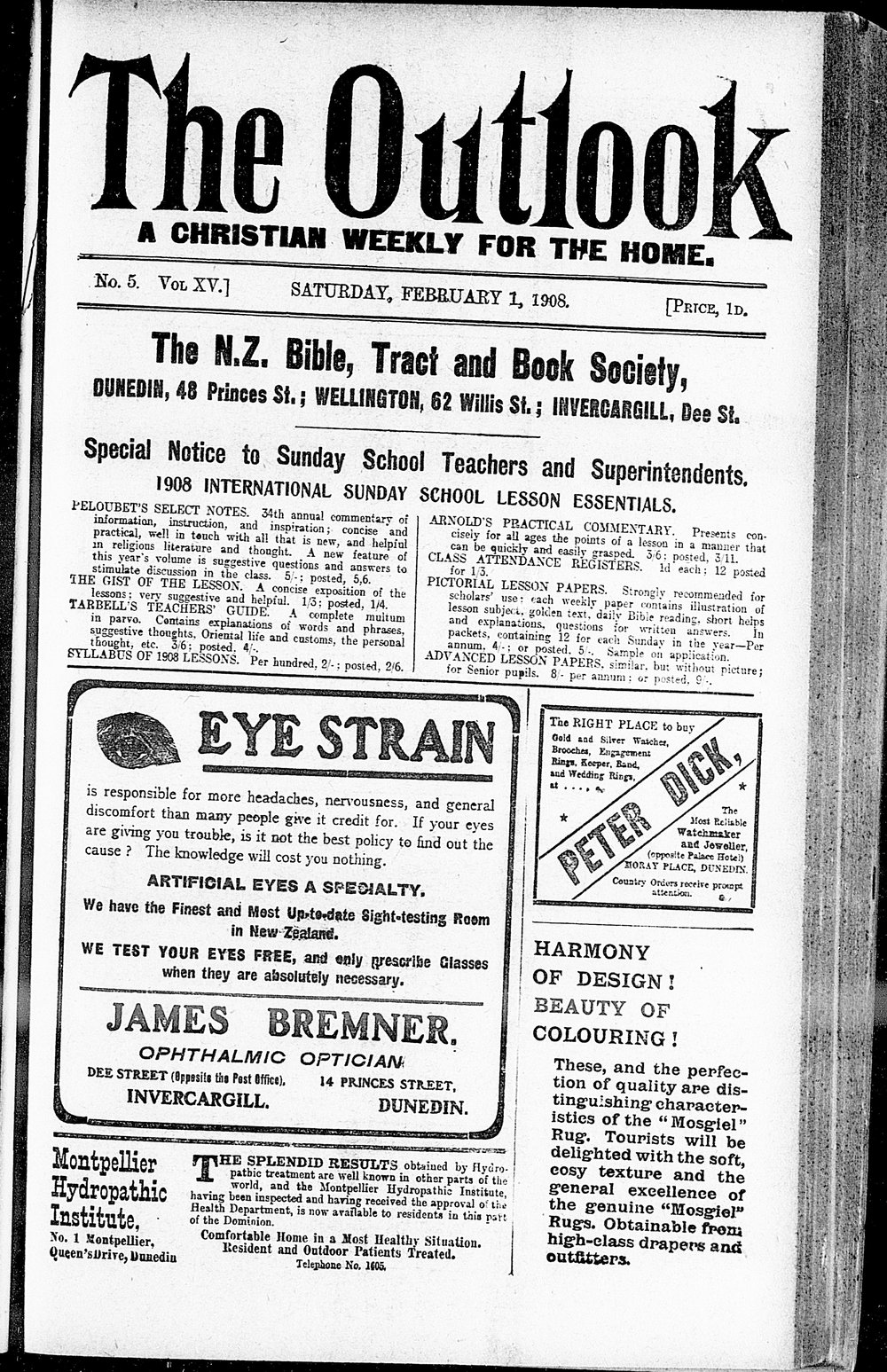 The Outlook: 1st February 1908