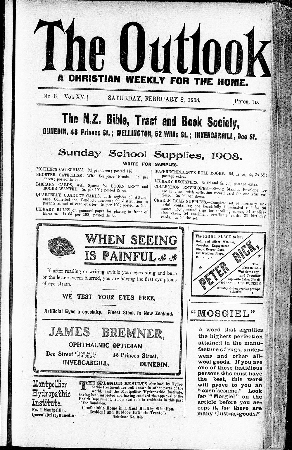 The Outlook: 8th February 1908