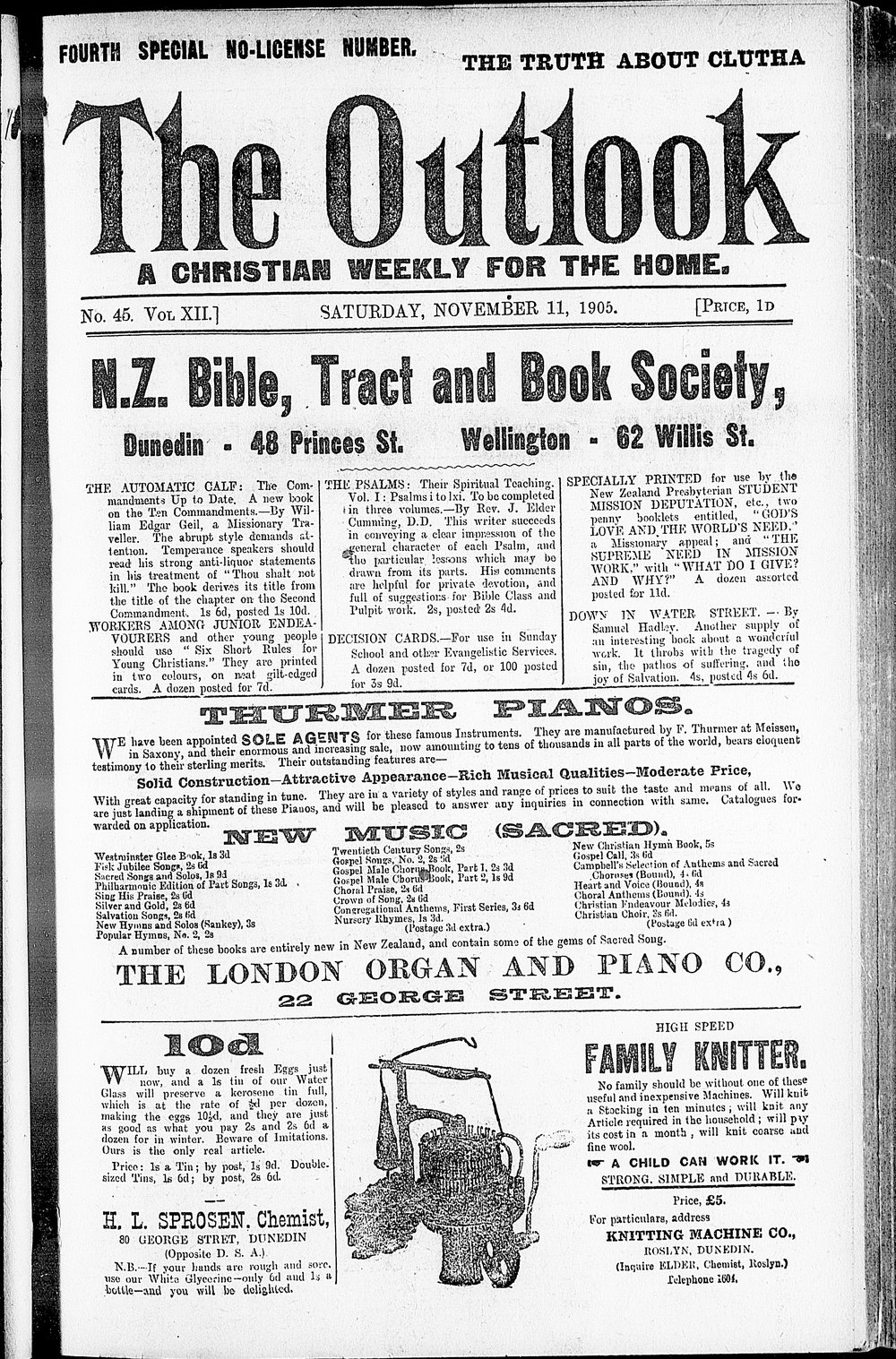 The Outlook: 11th November 1905