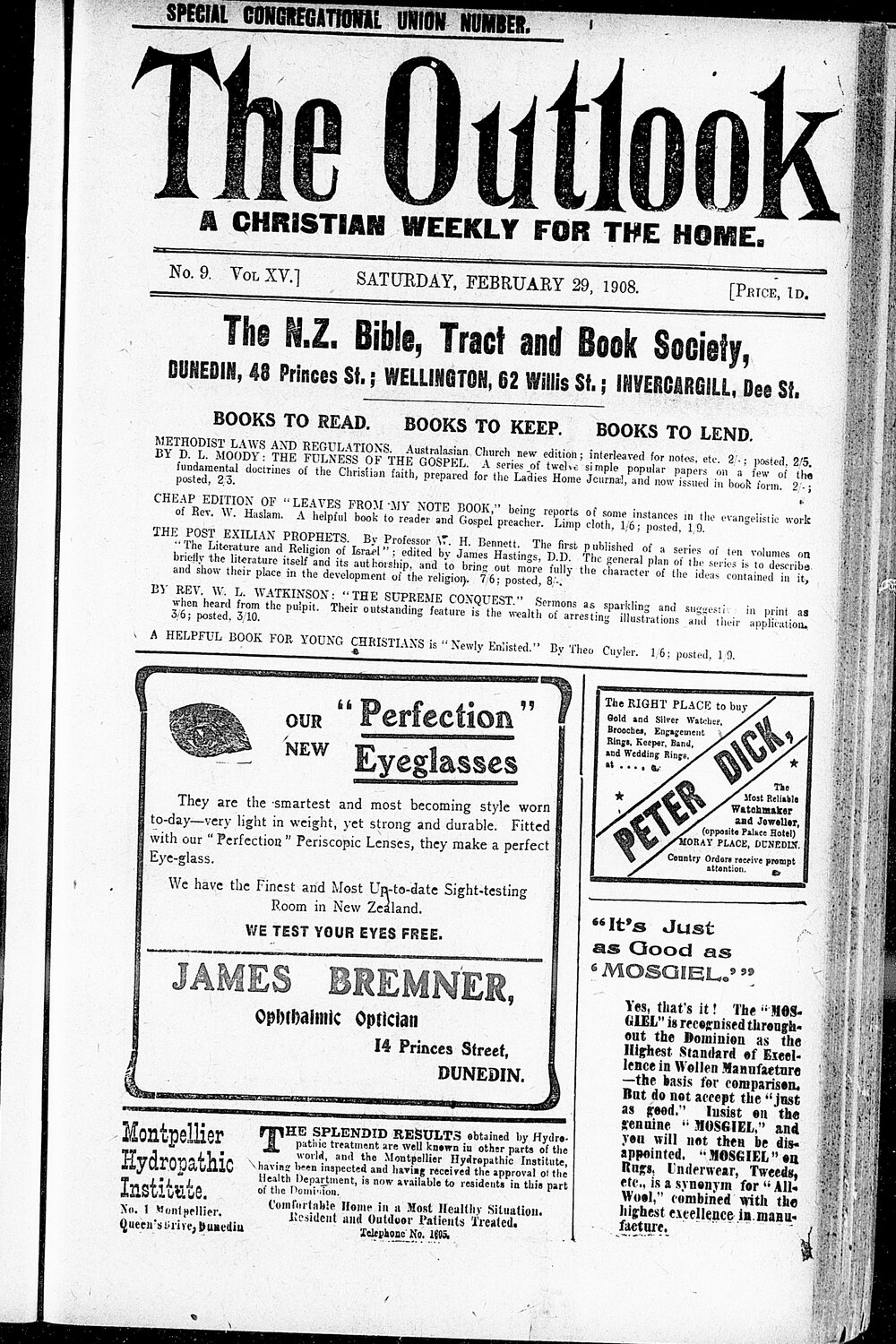 The Outlook: 29th February 1908