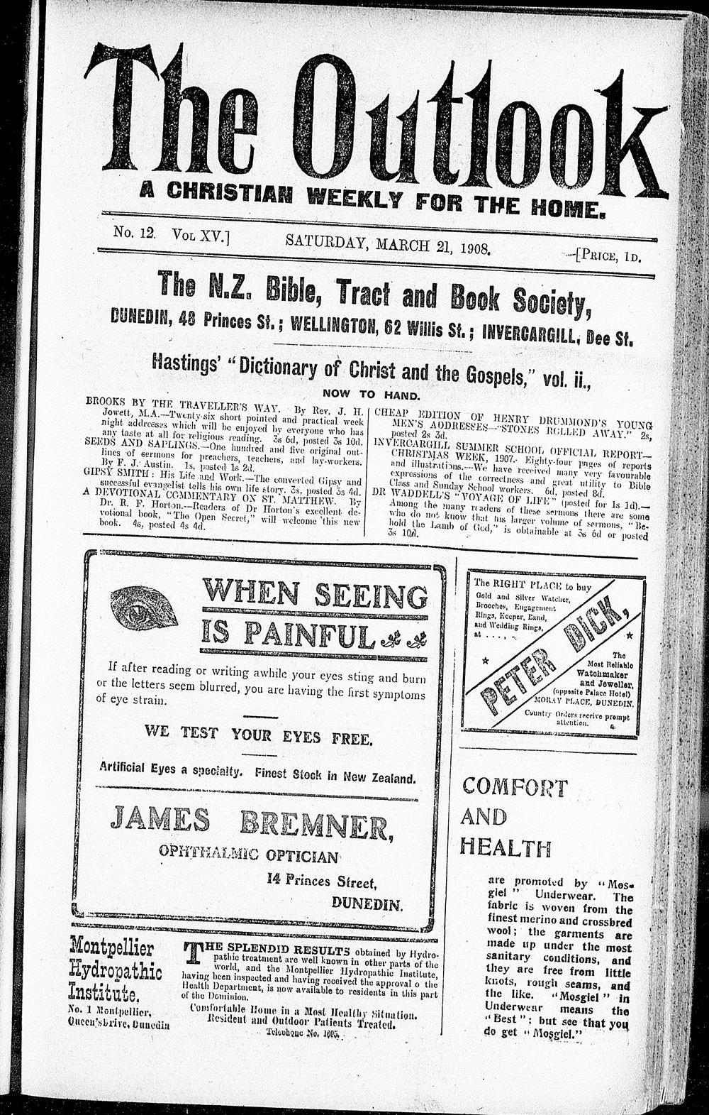 The Outlook: 21st March 1908