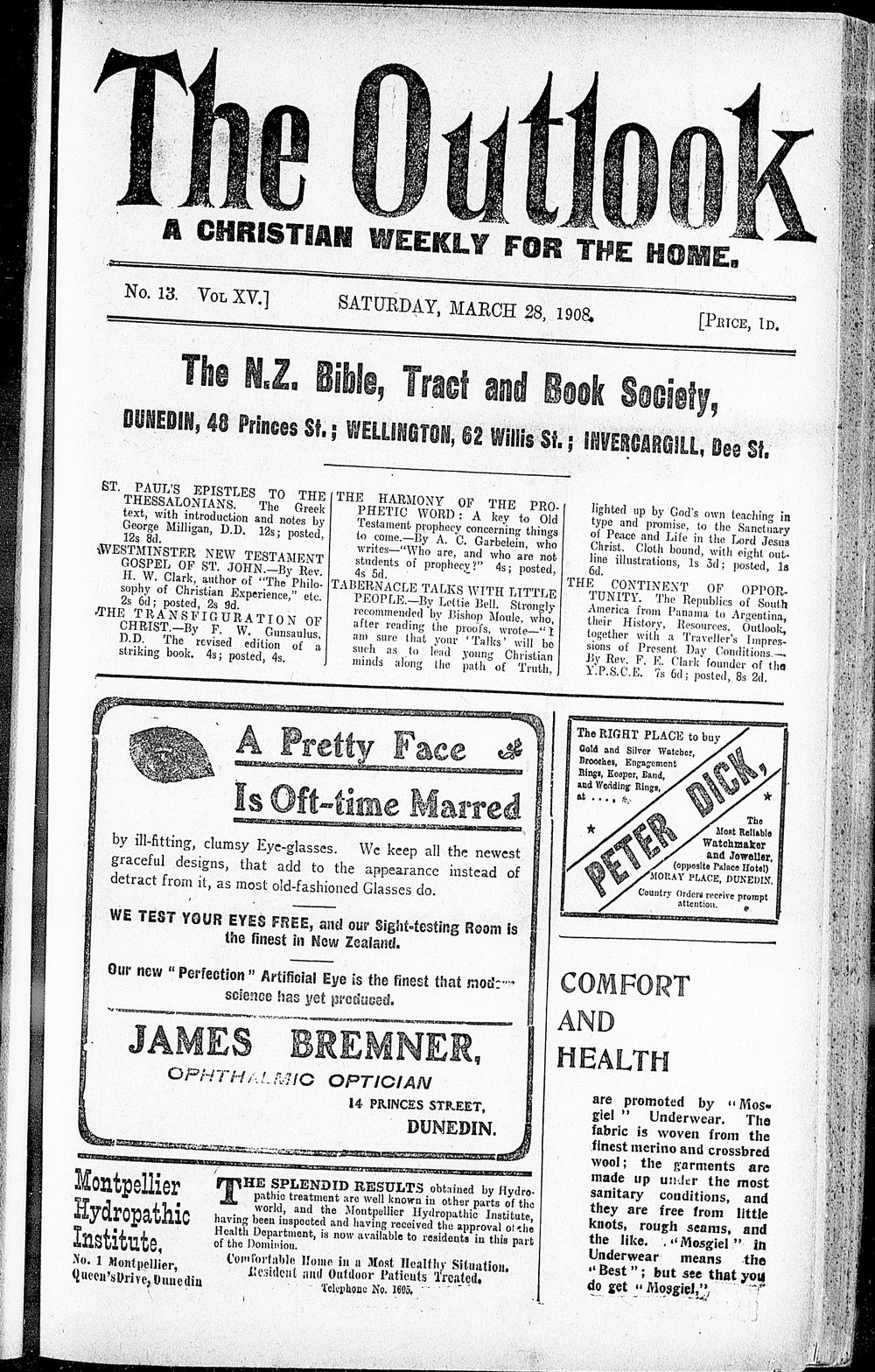 The Outlook: 28th March 1908