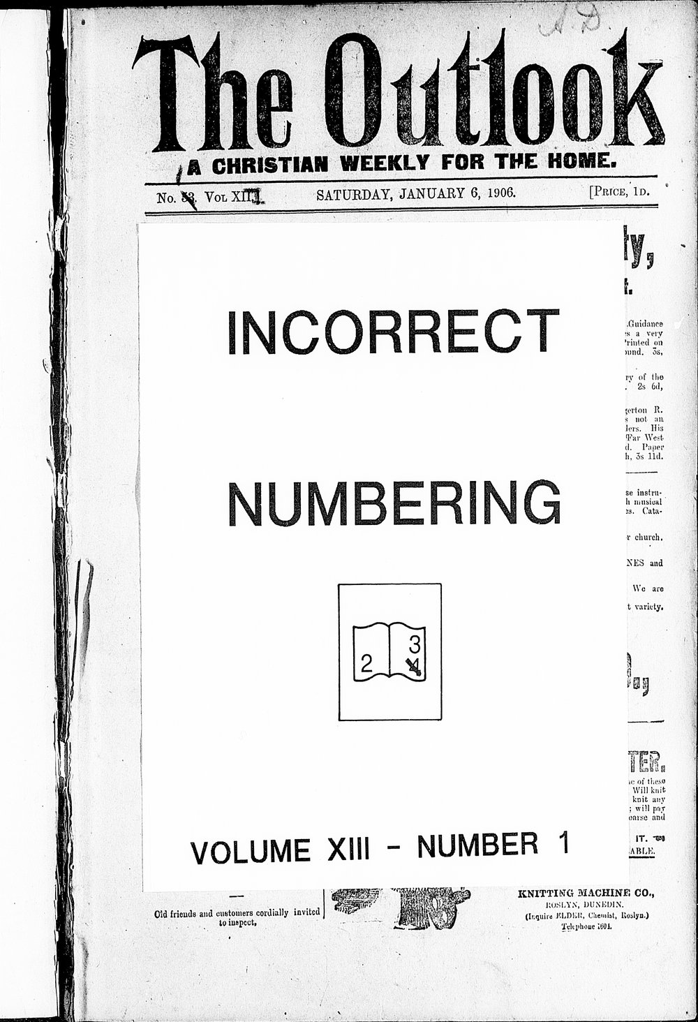 The Outlook: 6th January 1906