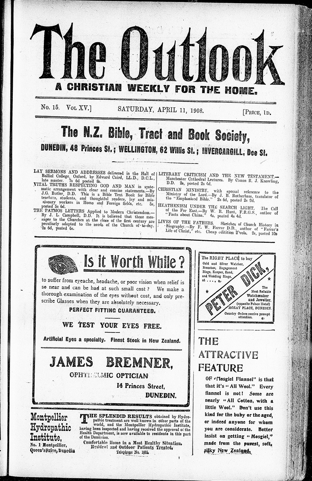 The Outlook: 11th April 1908