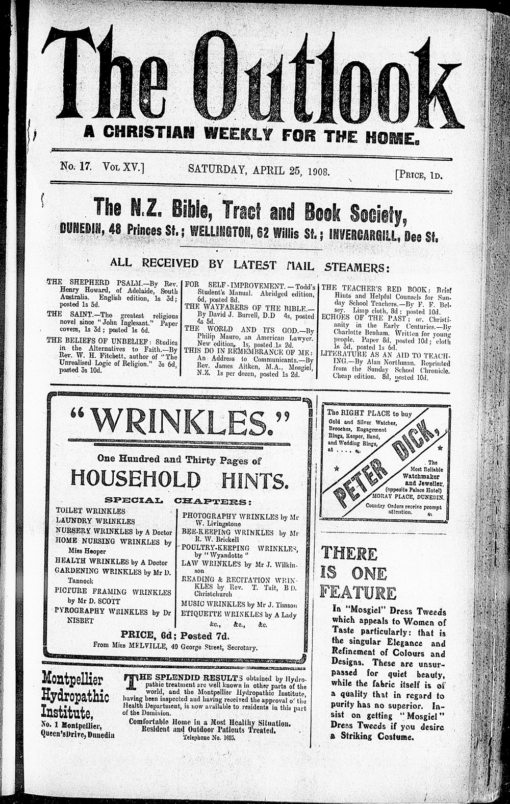 The Outlook: 25th April 1908