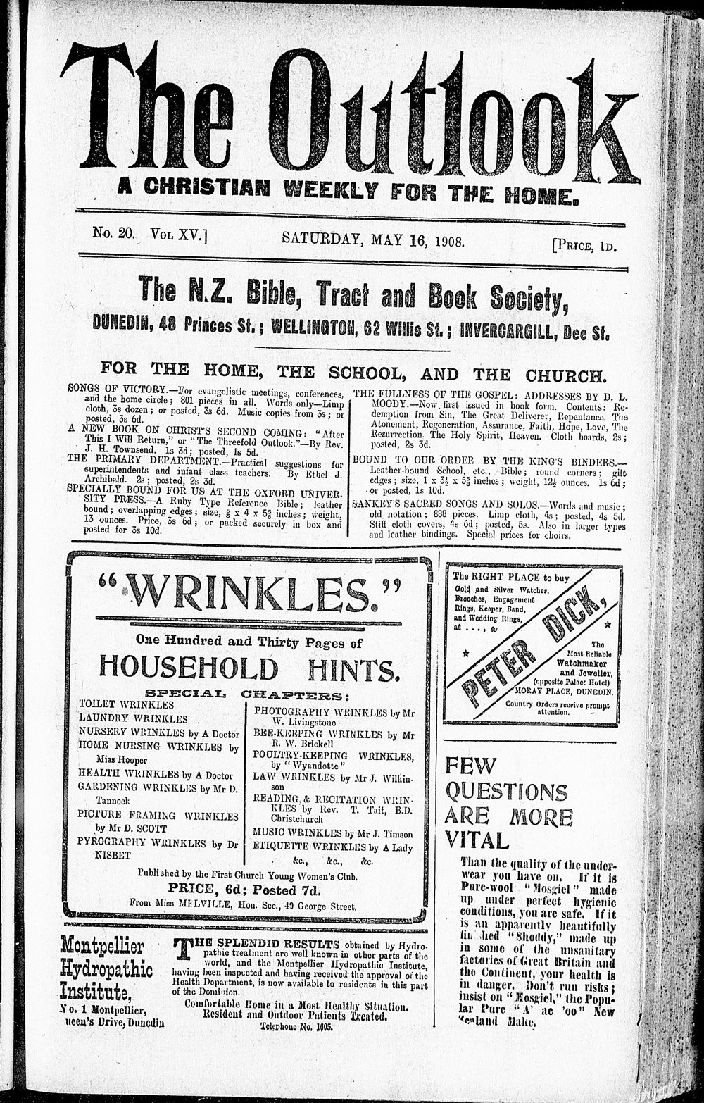 The Outlook: 16th May 1908