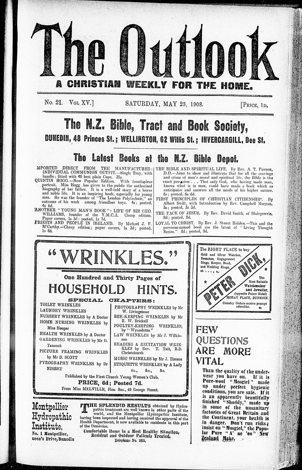The Outlook: 23rd May 1908