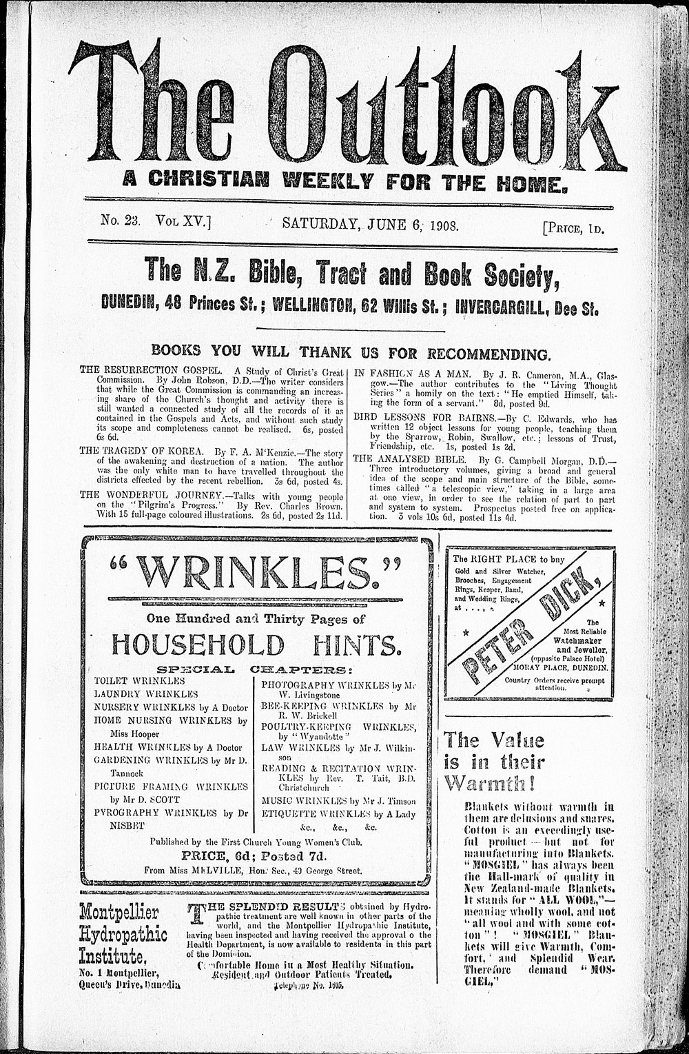 The Outlook: 6th June 1908