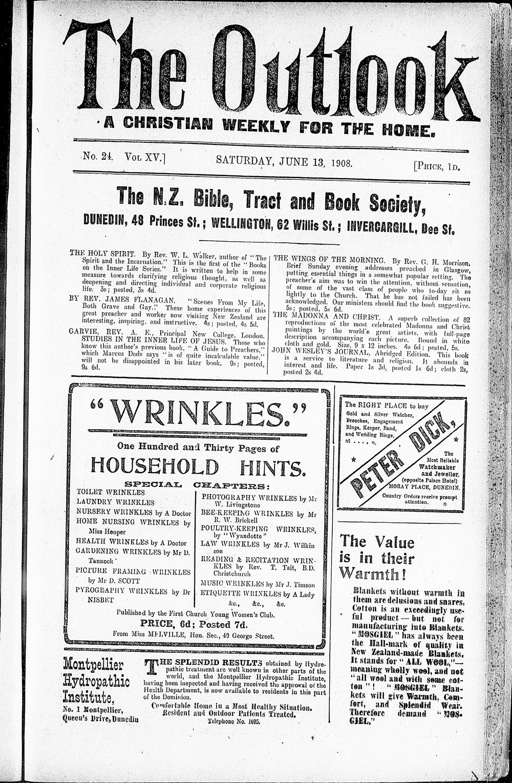 The Outlook: 13th June 1908