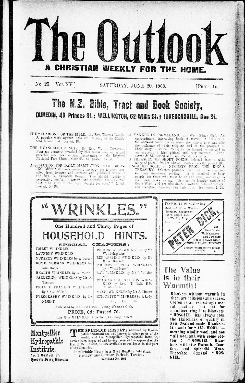 The Outlook: 20th June 1908