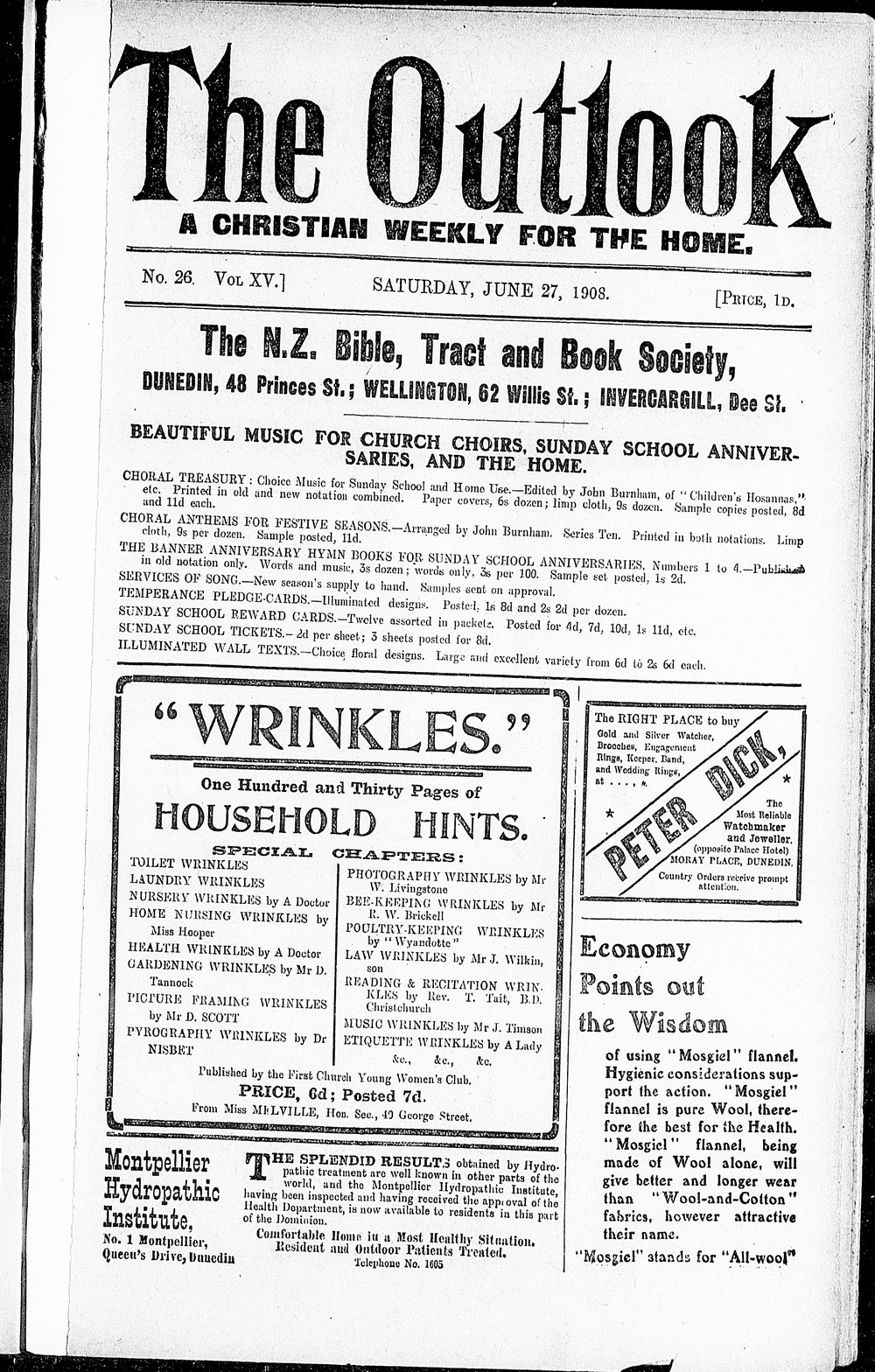 The Outlook: 27th June 1908