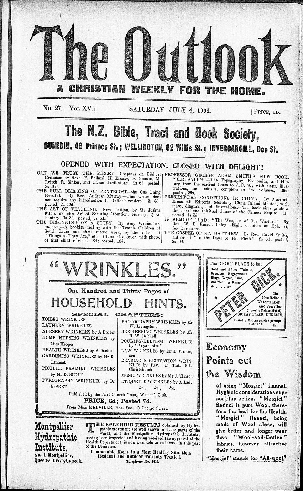 The Outlook: 4th July 1908