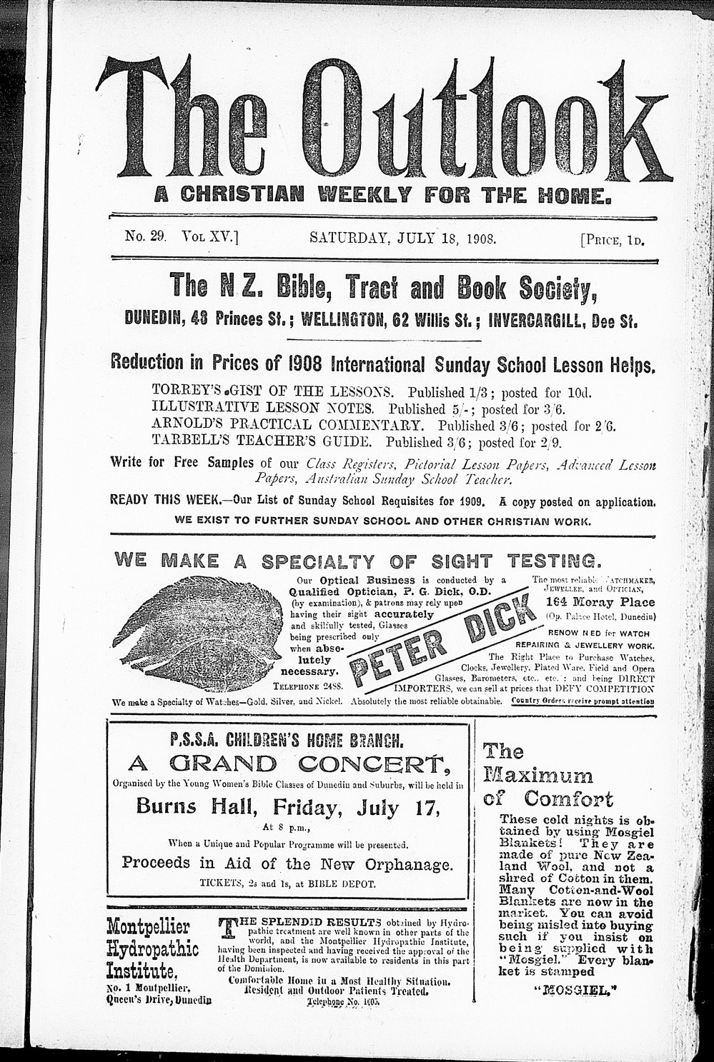 The Outlook: 18th July 1908