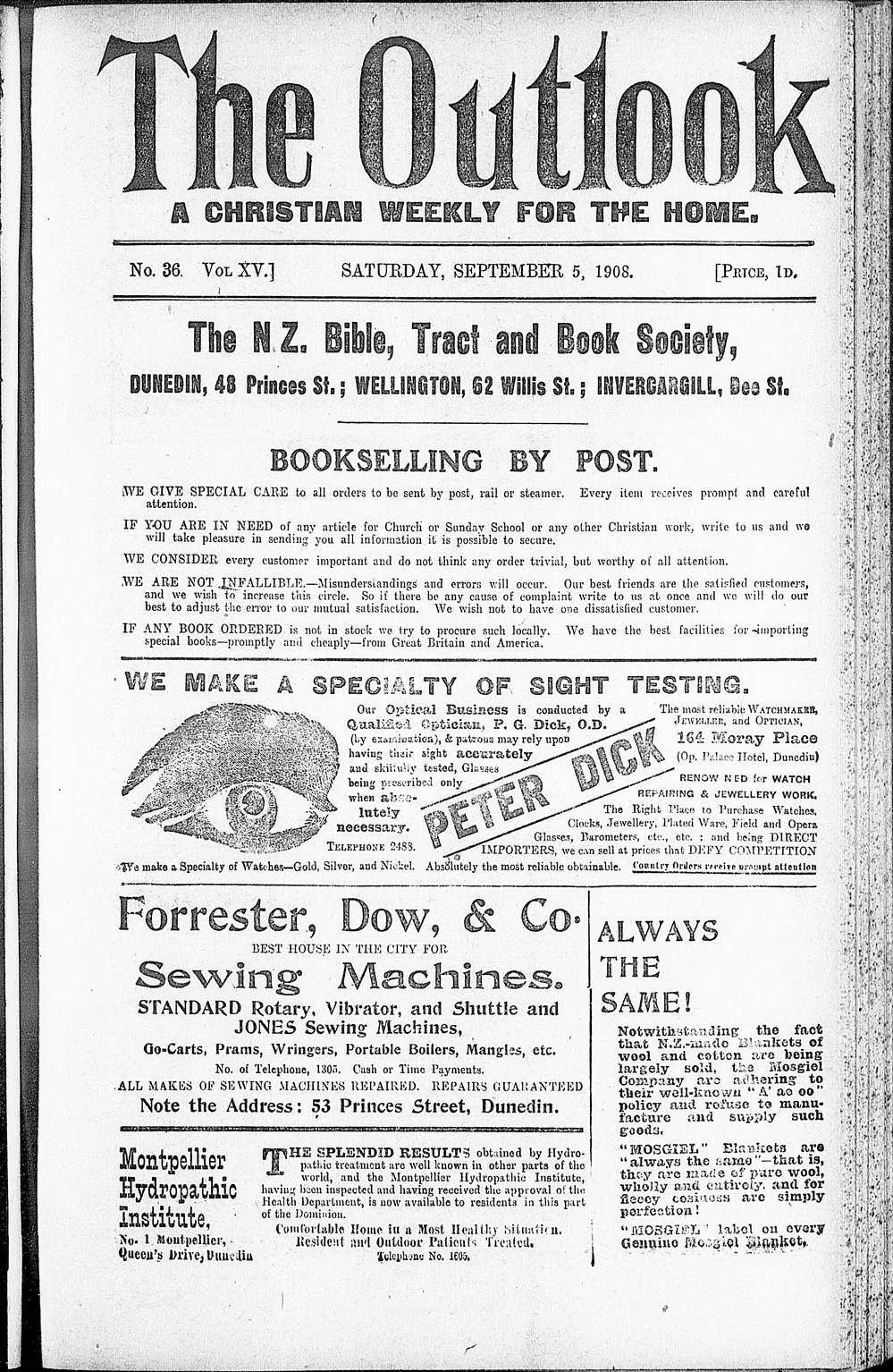 The Outlook: 5th September 1908