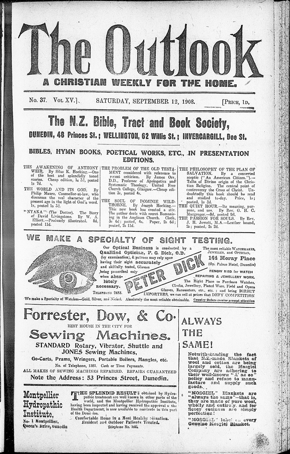 The Outlook: 12th September 1908