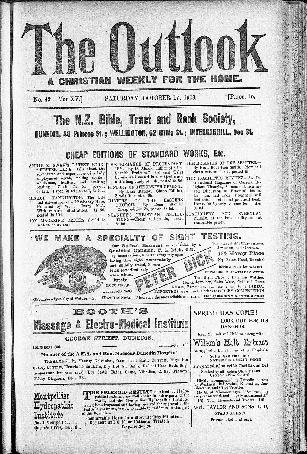 The Outlook: 17th October 1908