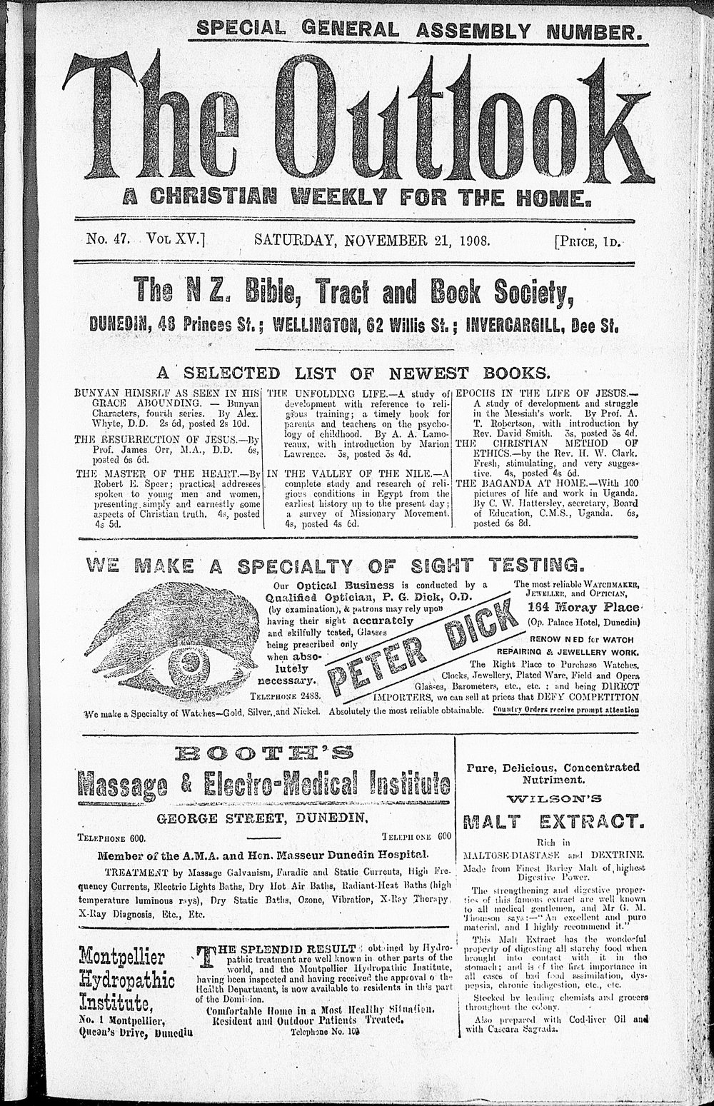 The Outlook: 21st November 1908