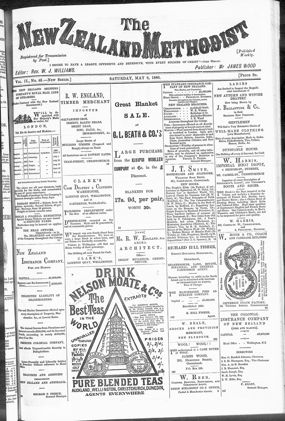 The New Zealand Methodist Times: 8th May 1886