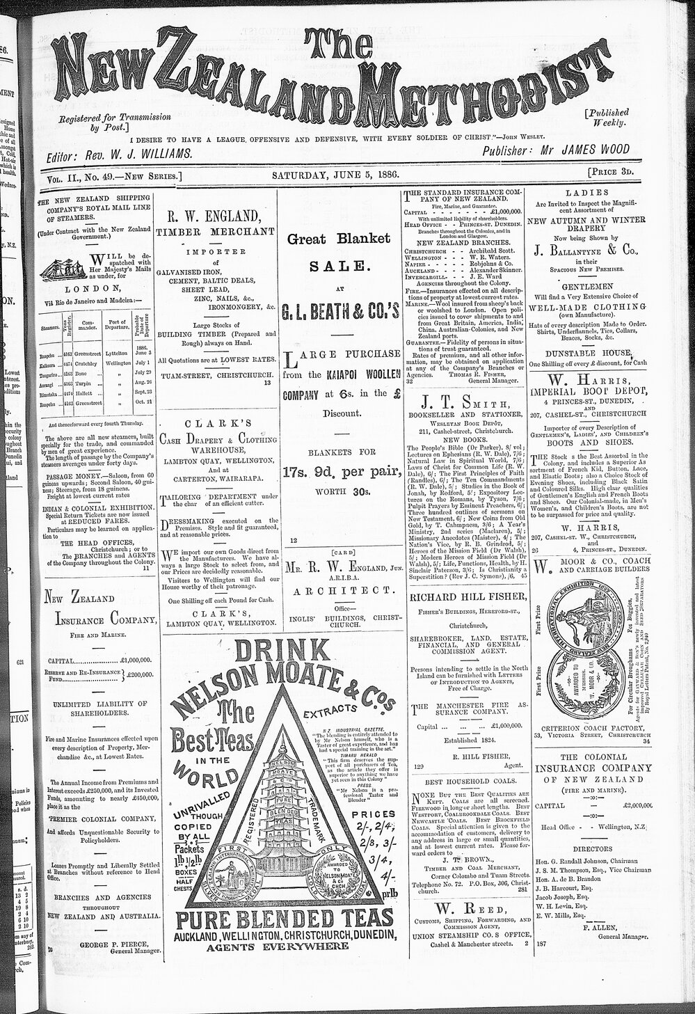 The New Zealand Methodist Times: 5th June 1886