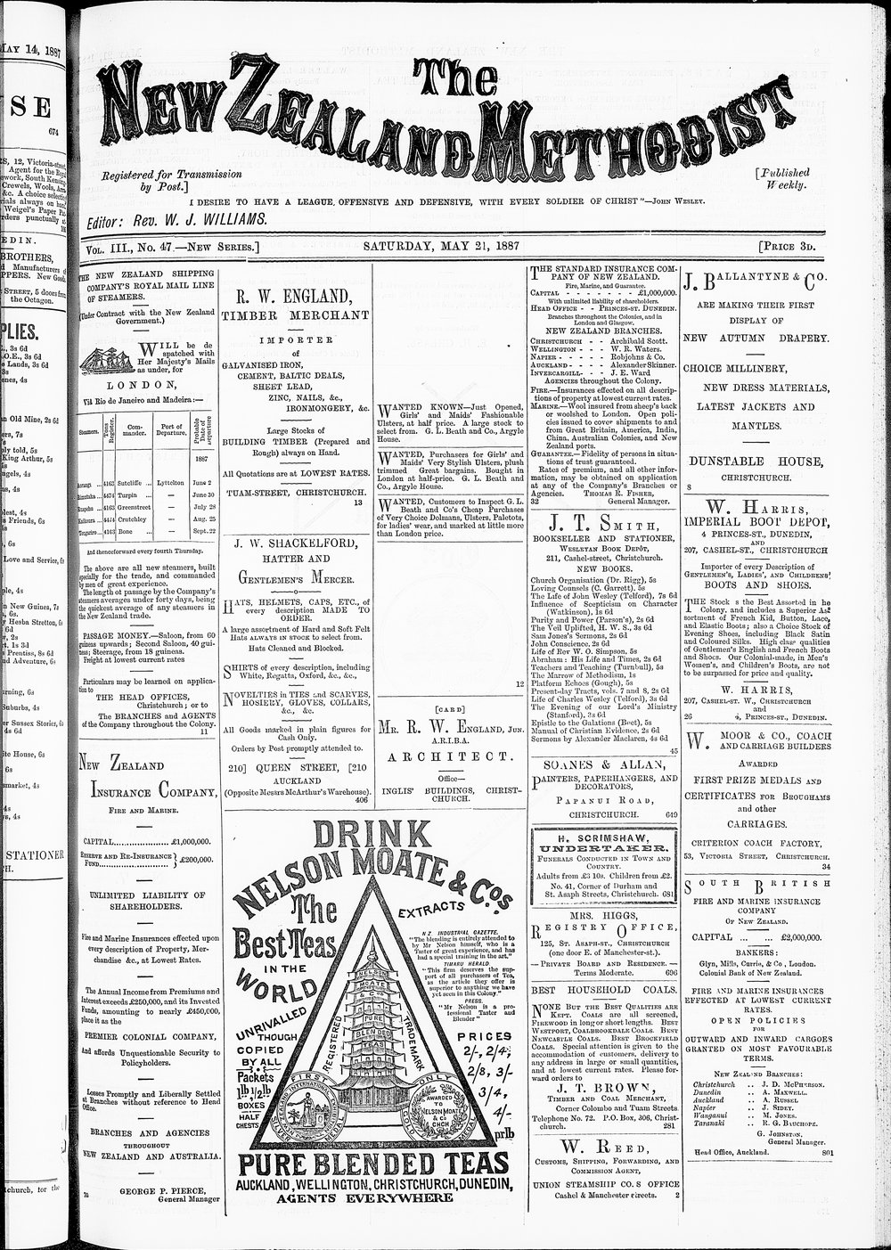 The New Zealand Methodist Times: 21st May 1887