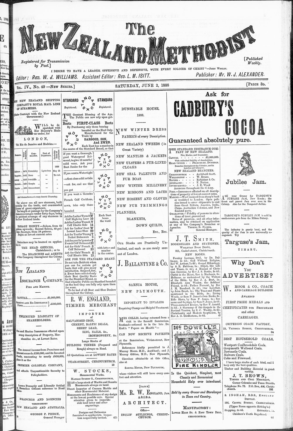 The New Zealand Methodist Times: 2nd June 1888