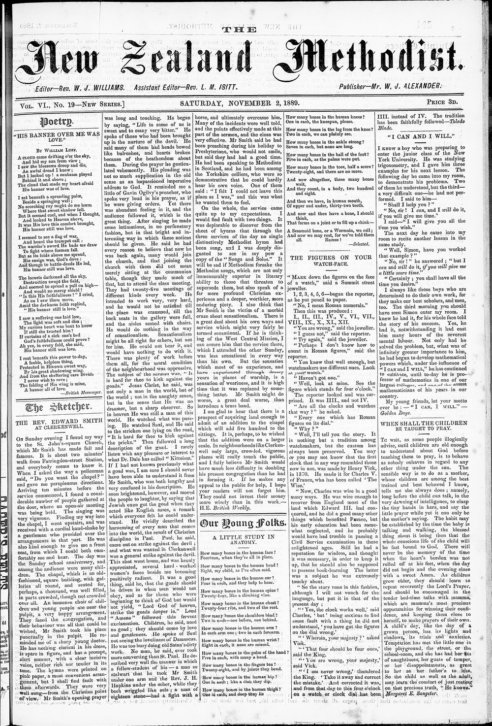 The New Zealand Methodist Times: 2nd November 1889