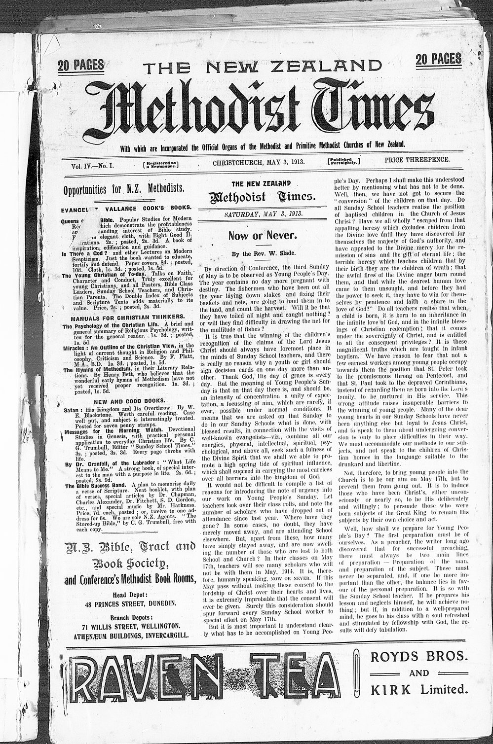 The New Zealand Methodist Times: 13th May 1913