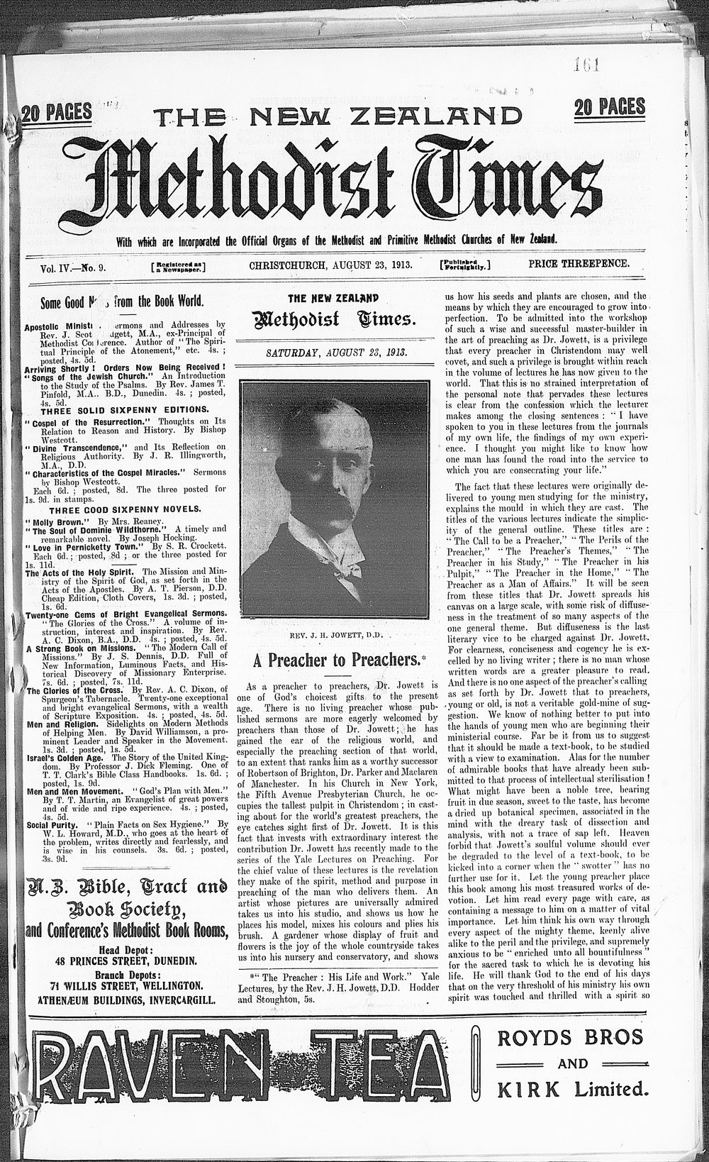 The New Zealand Methodist Times: 23rd August 1913